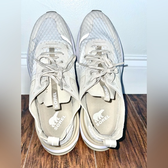 Breatheable Sorel Men’s Kinetic rush mesh sneaker fawn white size 10 - Picture 6 of 6